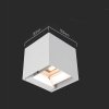 Oprawa ścienna solarna V-TAC 9W LED COB biała kostka 15x15cm IP65 czujnik ruchu VT-409CCT 3000K-4000K-5000K 800lm